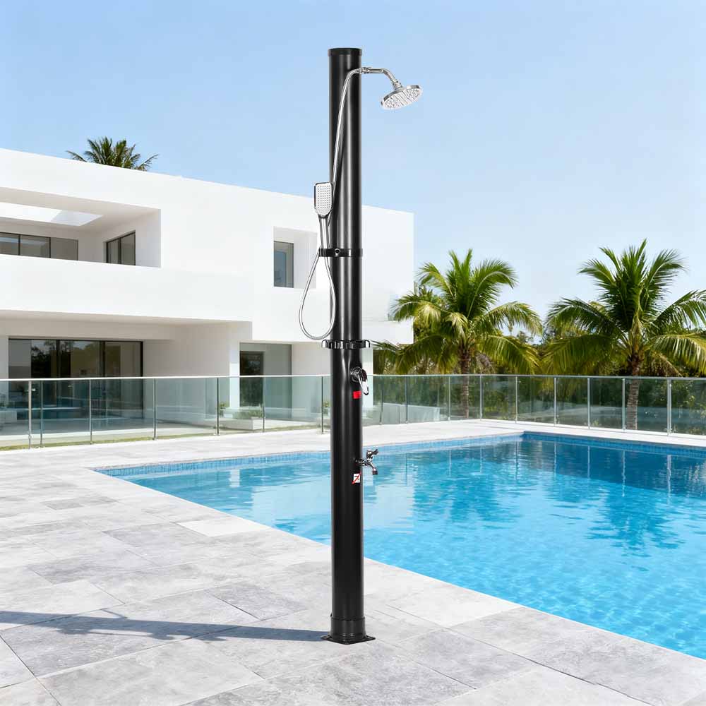 LY18L05-HB 18L Dua Bahagian ABS Chrome Shower Head Solar Shower Taman Luaran